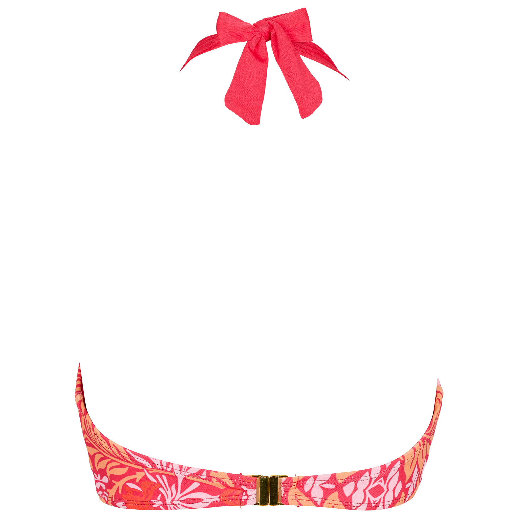 Coral farvet bikini top