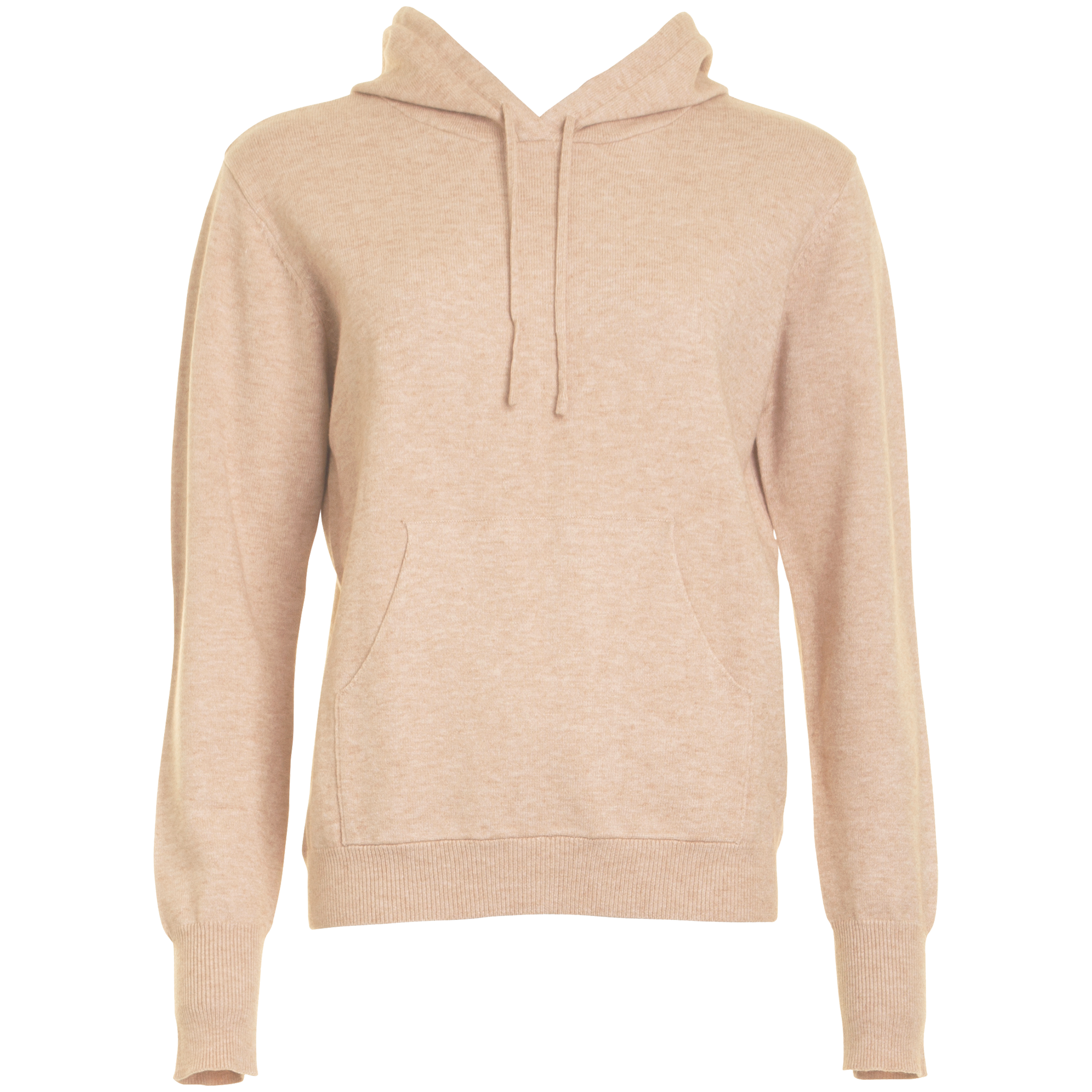 Beige farvet hoodie til kvinder