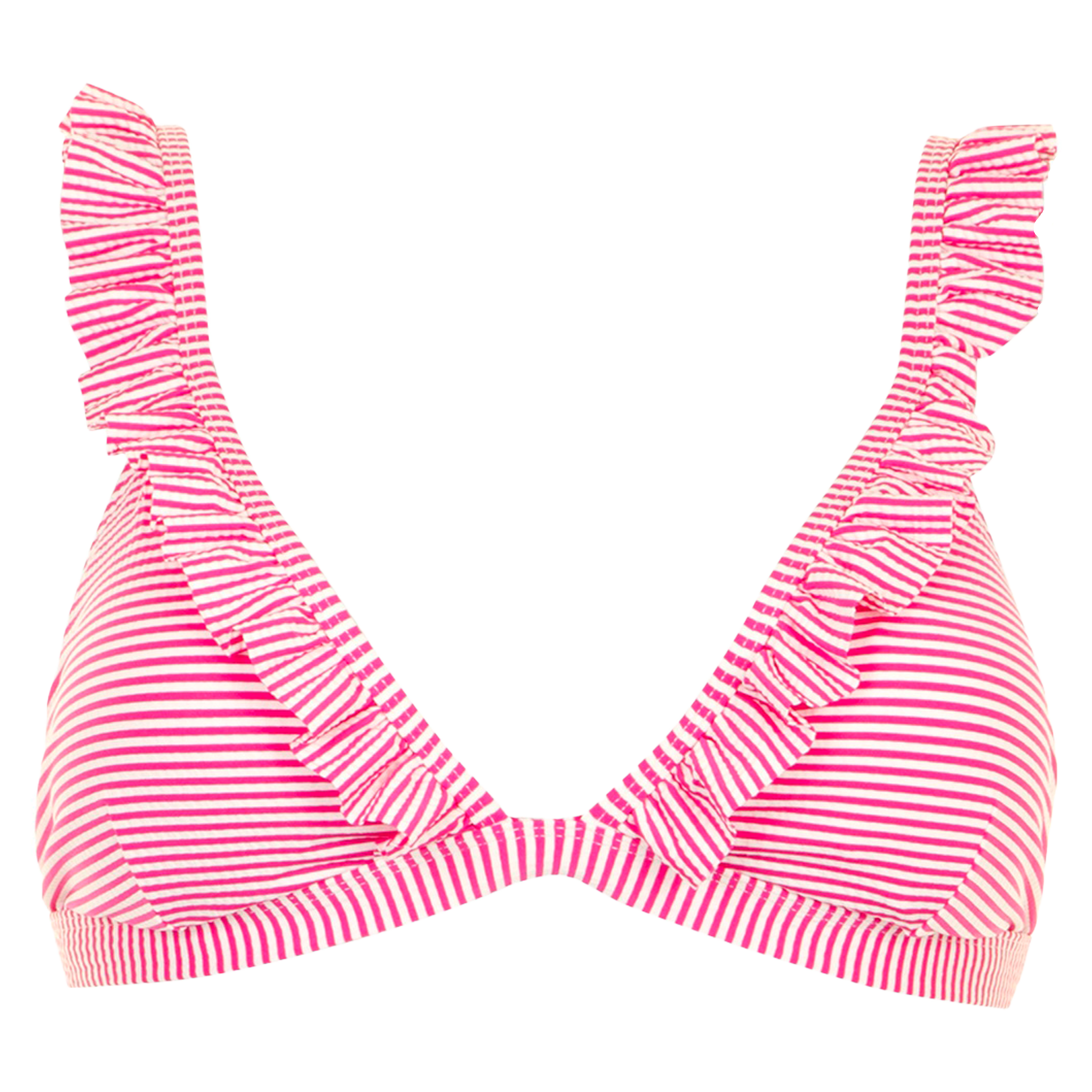 Stribet bikini top