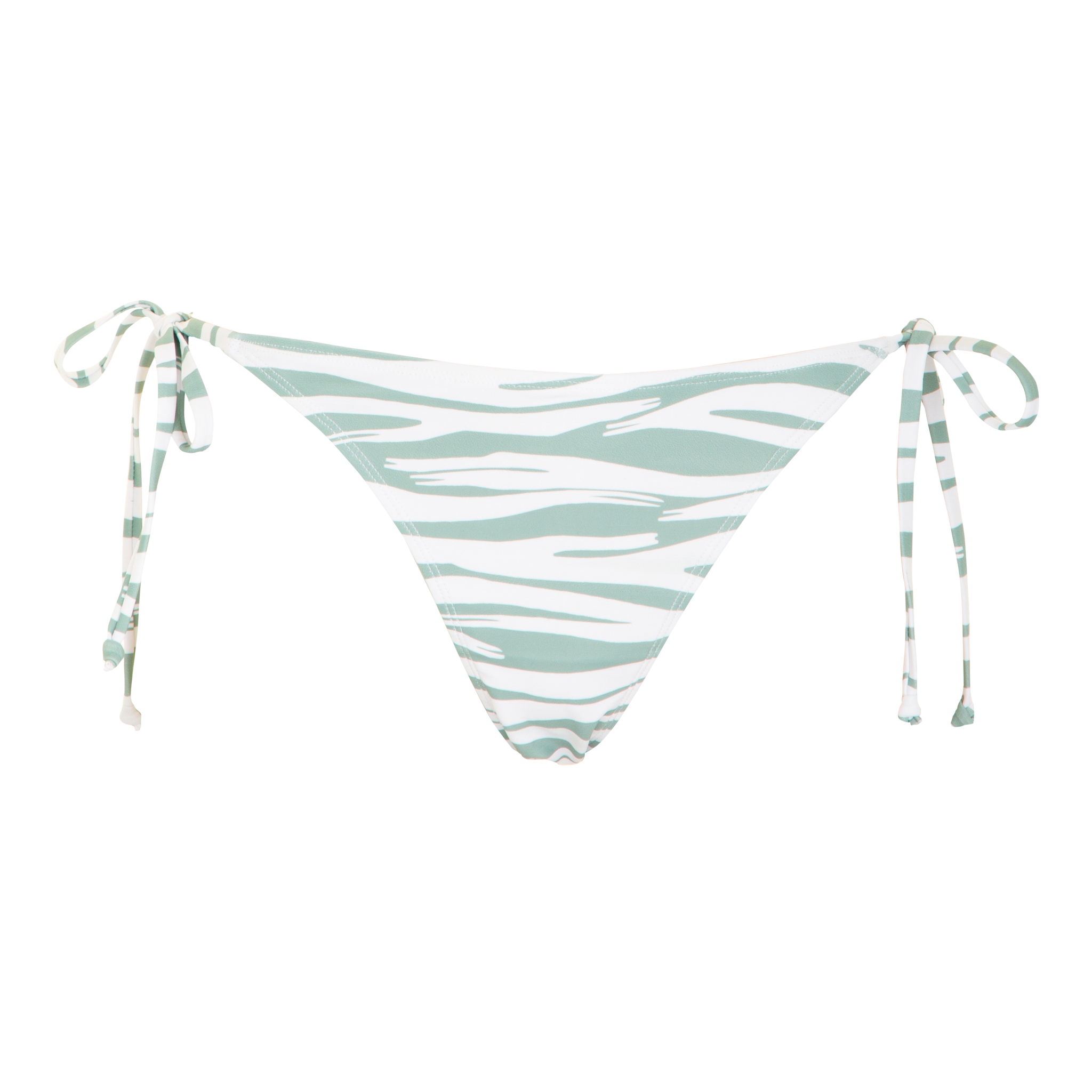 Grøn og hvid bikini