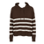Brun hoodie i strik