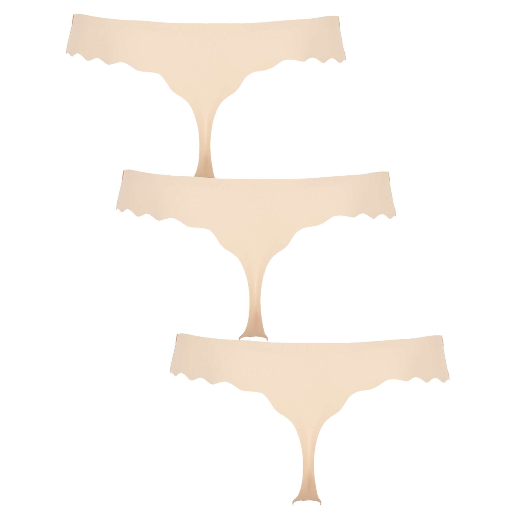 Nude seamless string 3-pack