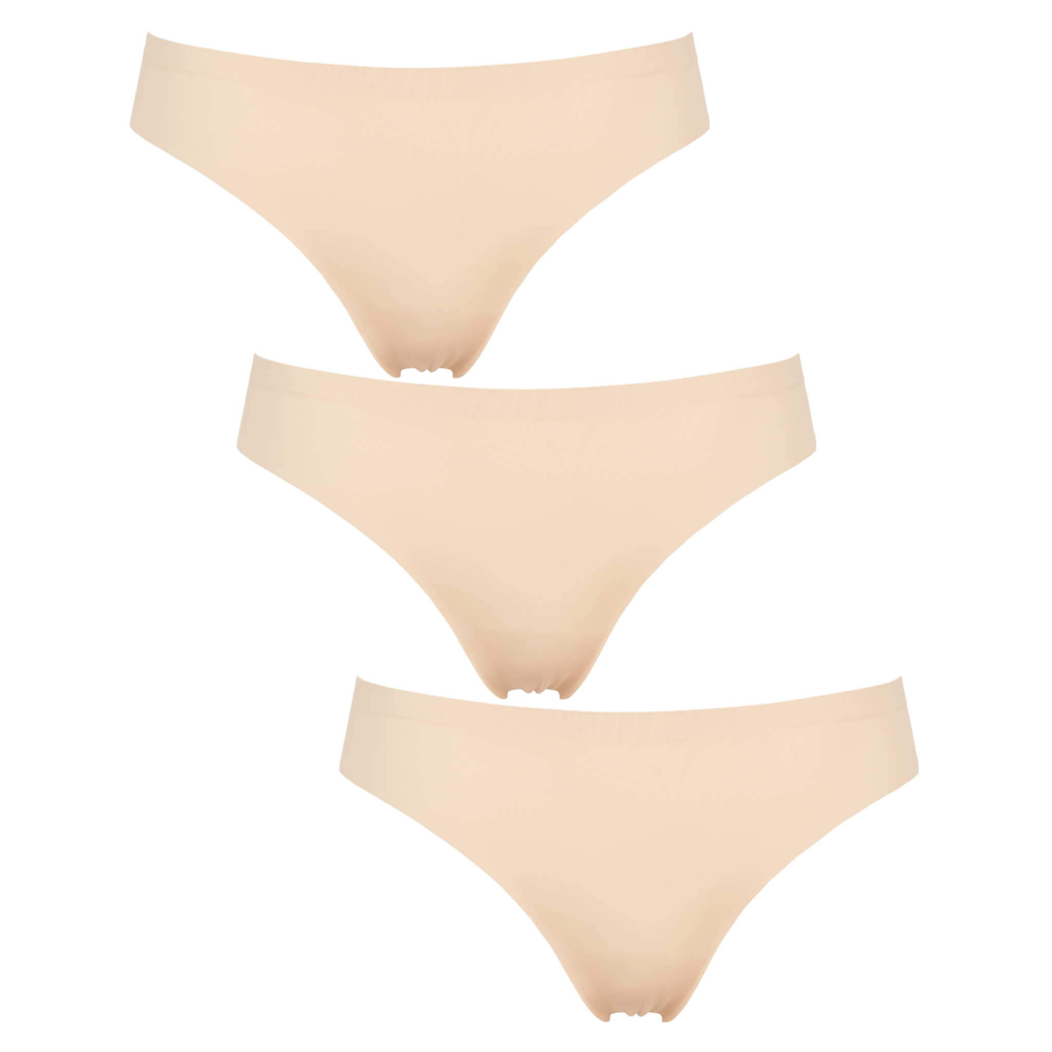 Nude seamless string 3-pack