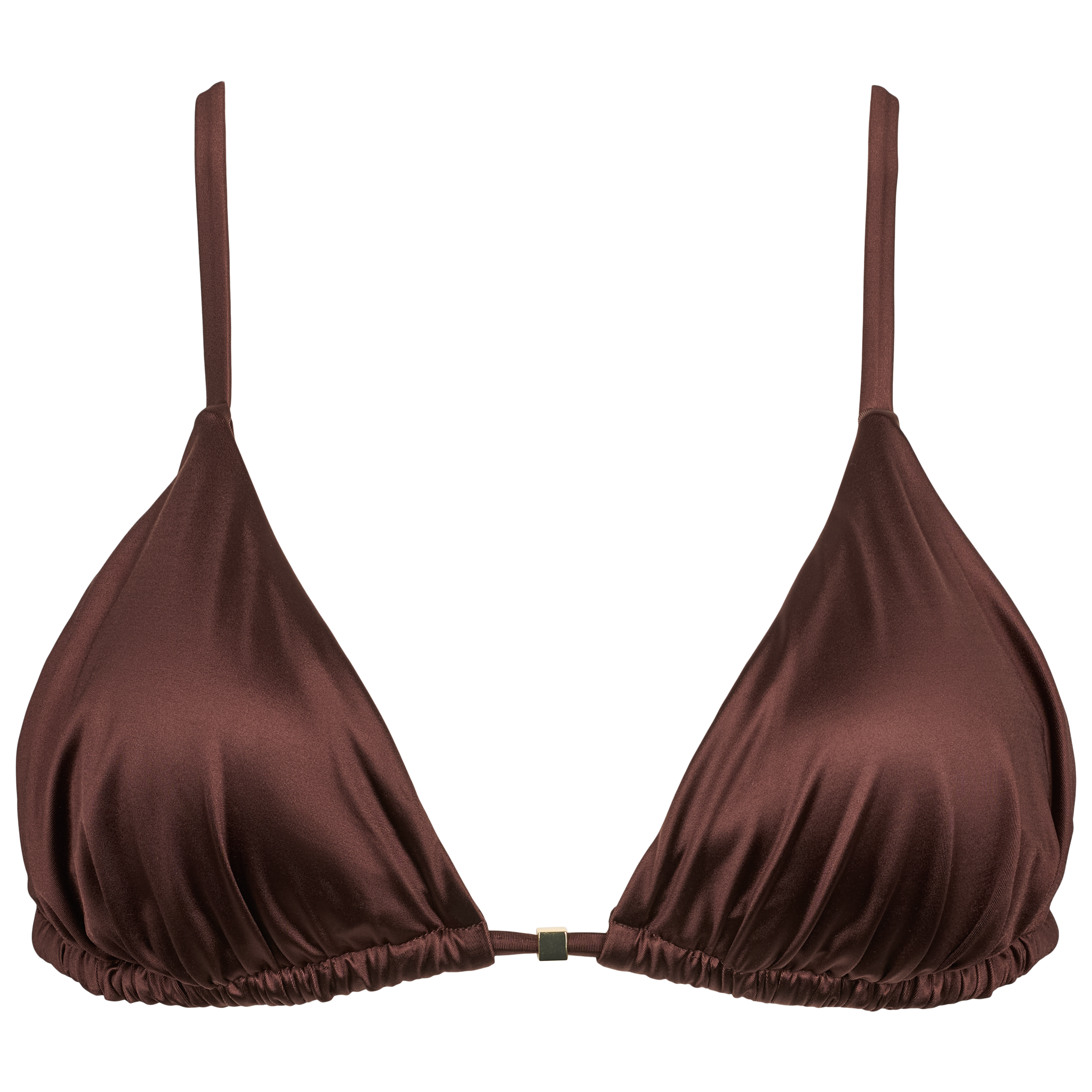 Triangle bikinitop i brun 