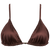 Triangle bikinitop i brun 