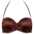 Brun bandeau bikinitop