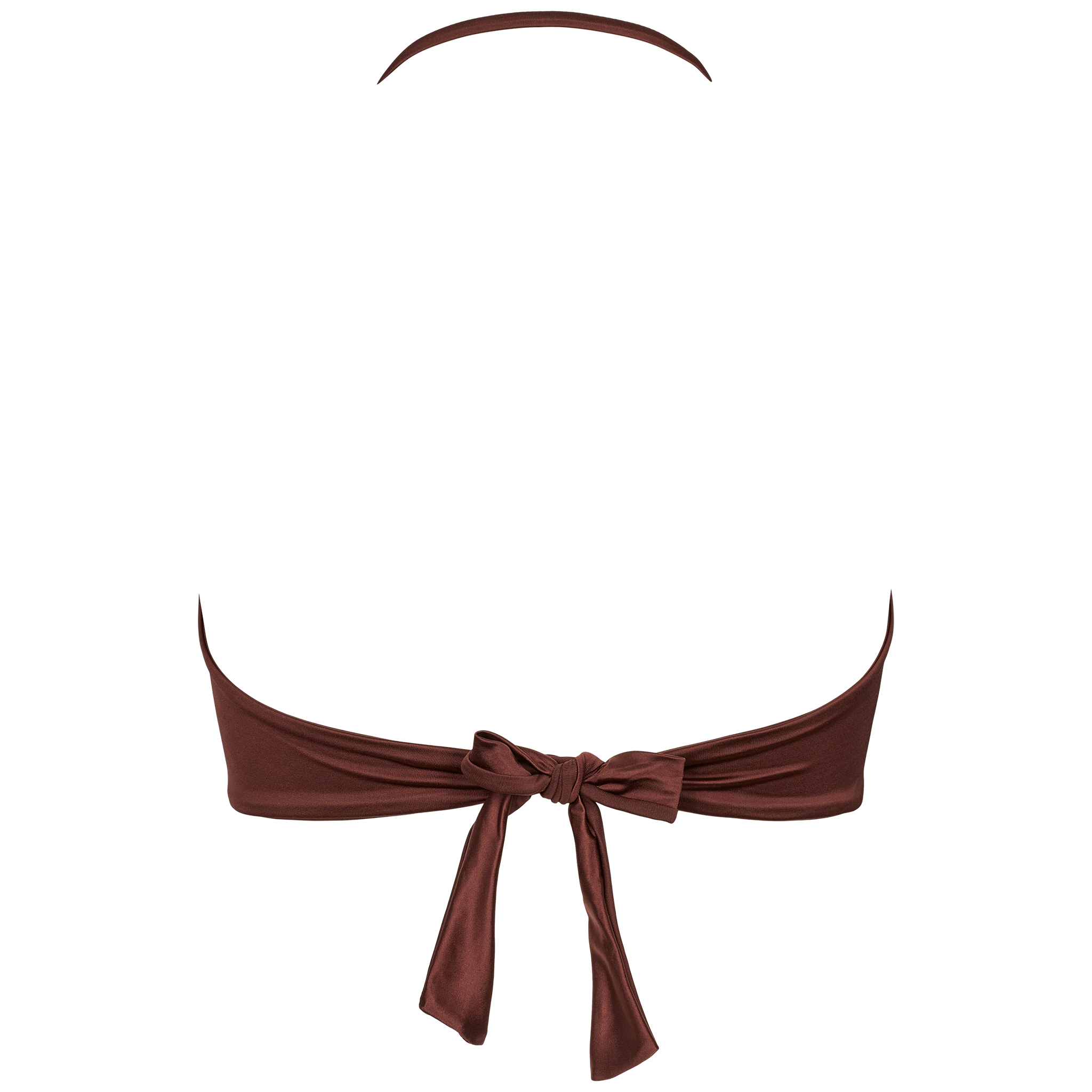 Brun bandeau bikinitop