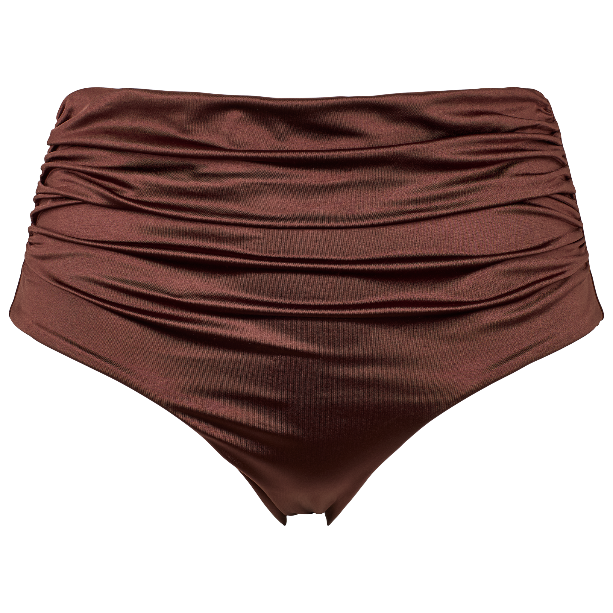 Brun bikini trusse med høj talje