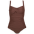 Brun badedragt med shape 