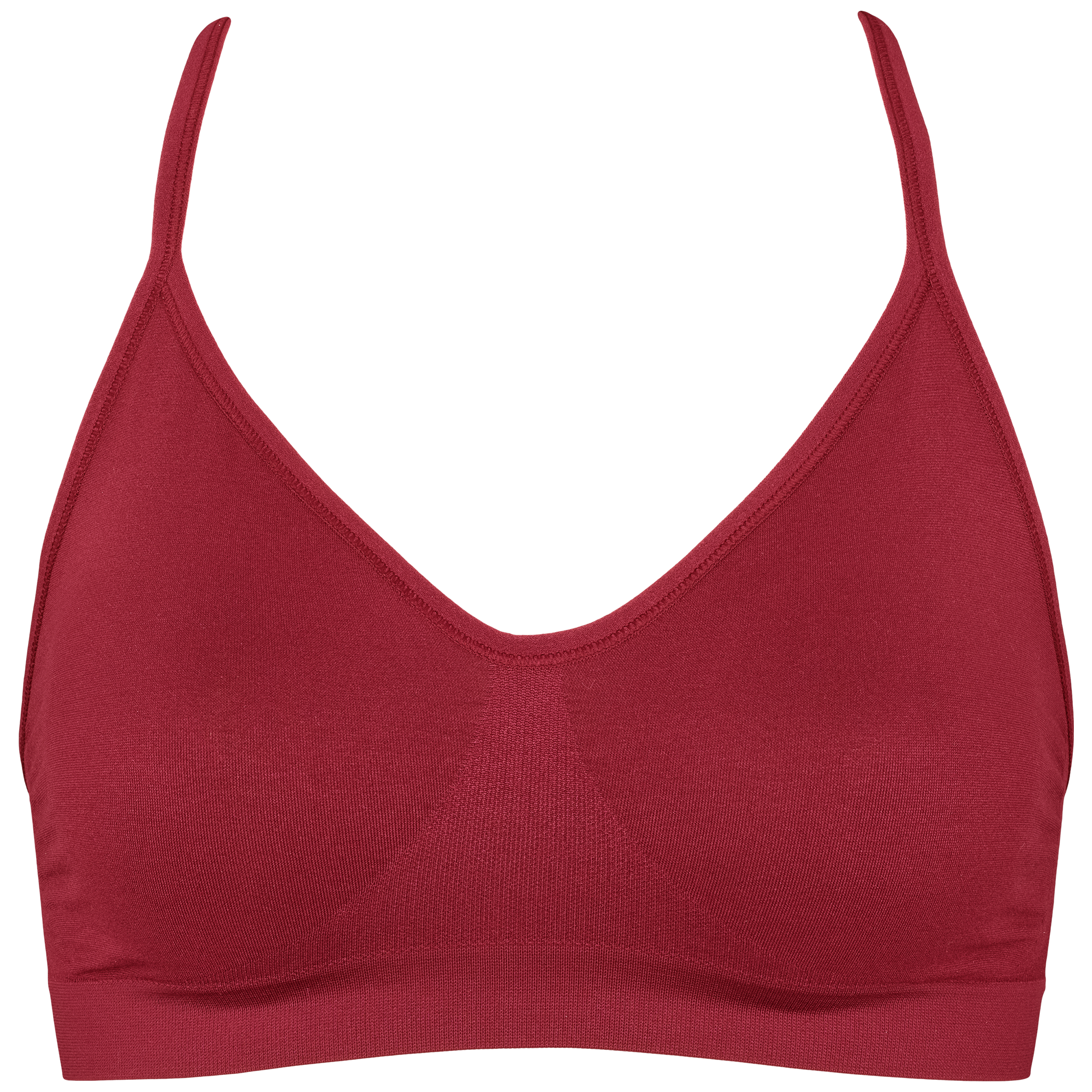 Lucia bra top solid Tibetan Red forfra