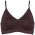 Lucia bra top stripe Dark Brown forfra