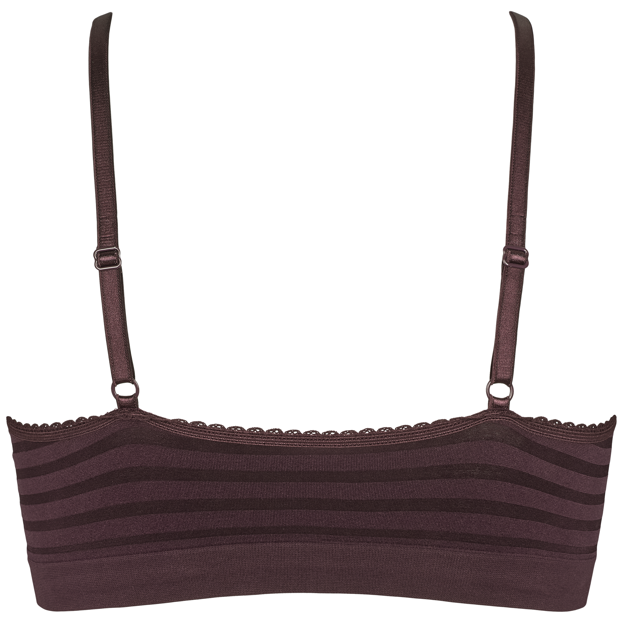 Lucia bra top stripe Dark Brown bagfra