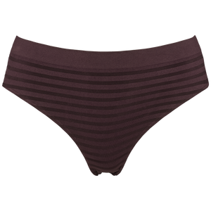 Lucia tai stripe Dark Brown forfra