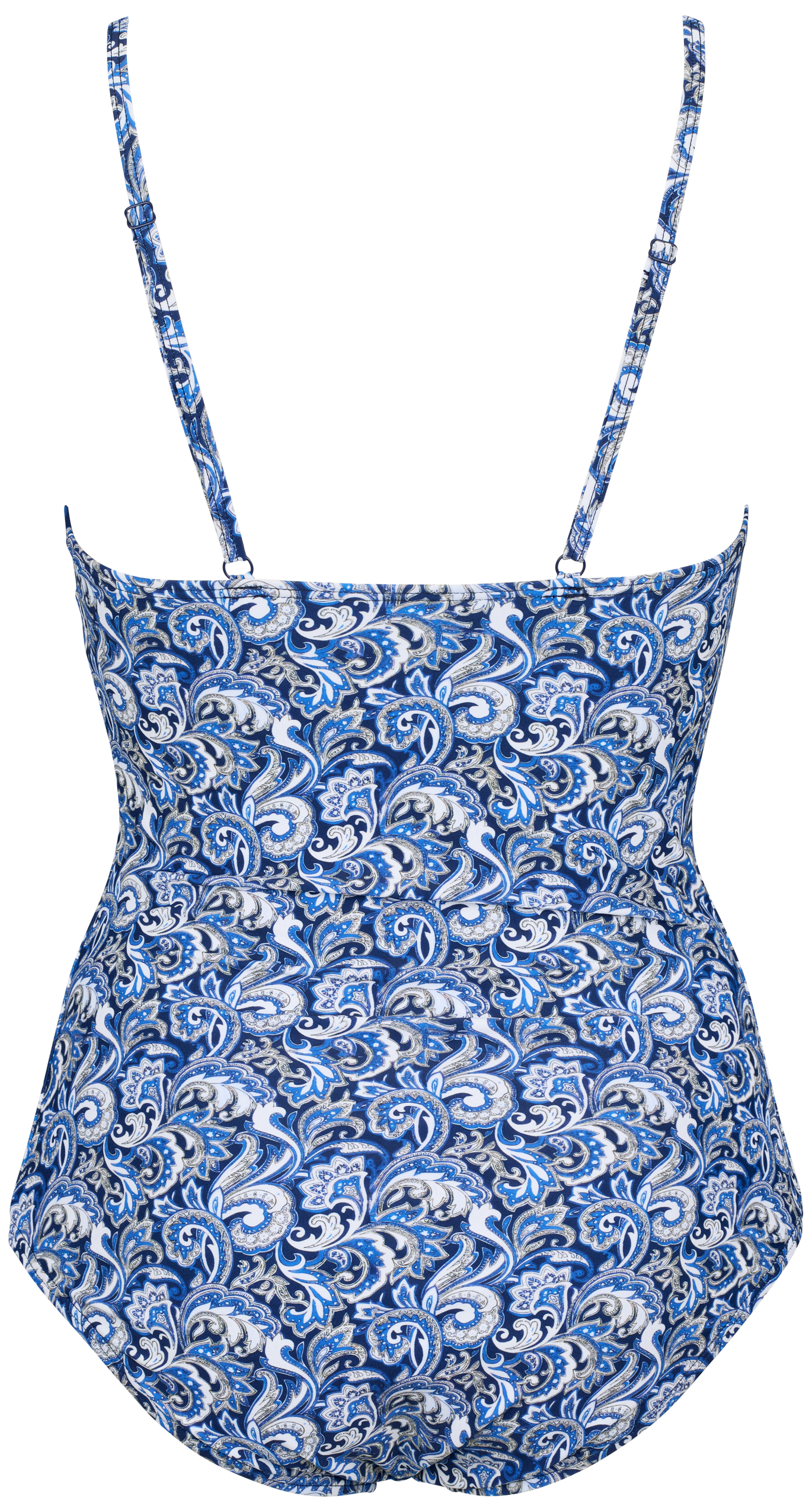 blå badedragt med paisley