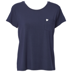 Softness t-shirt i midnight blue