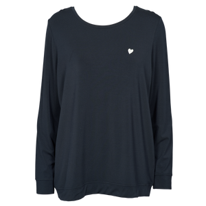 Softness shirt LS Blueberry Blue forfra