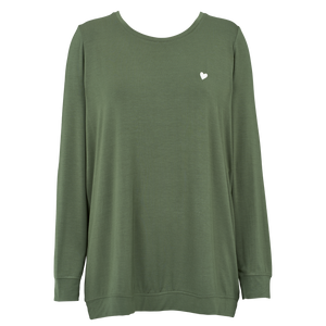 Softness shirt LS - Dusty green