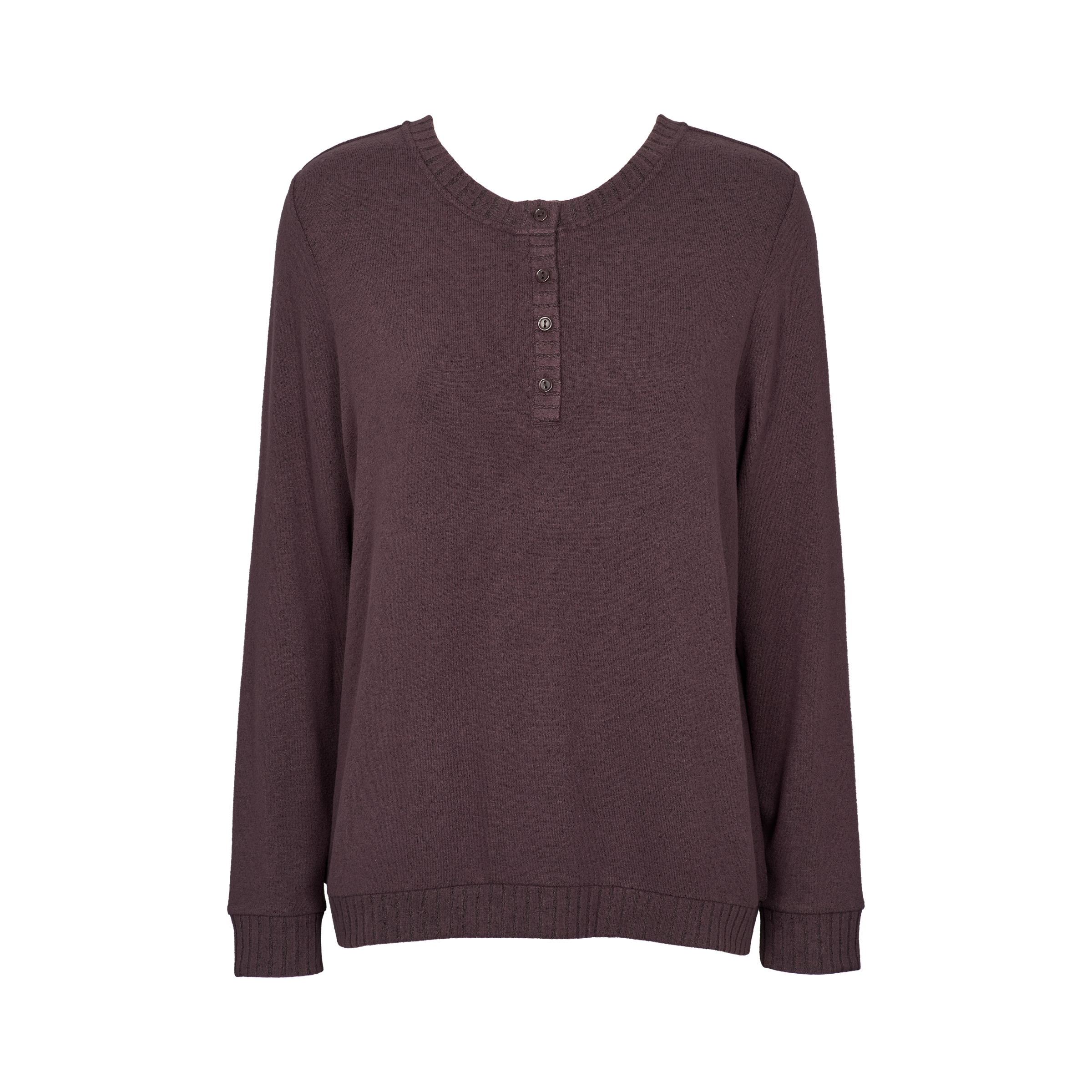 Cozy pullover Dark Brown forfra