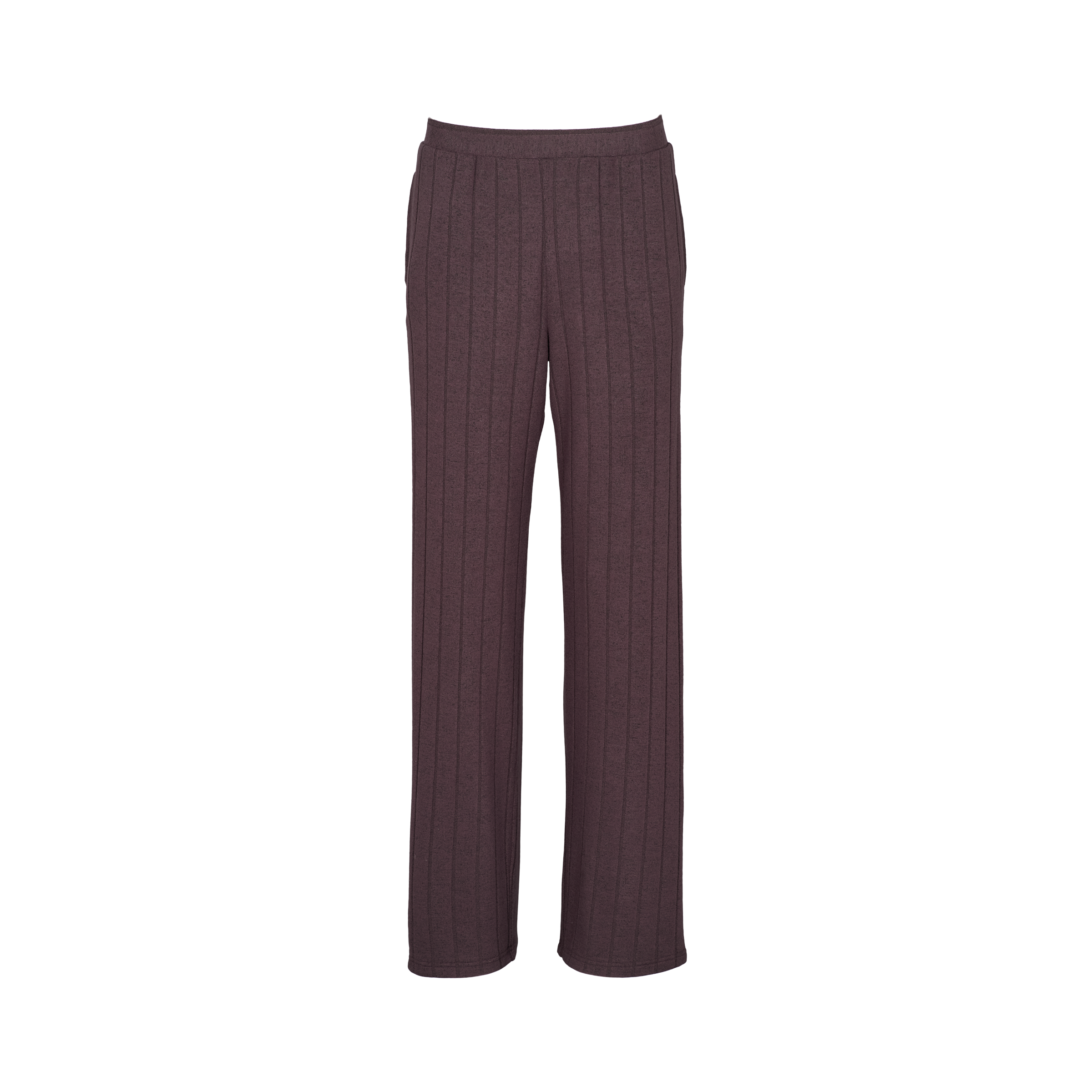 Cozy wide pants Dark Brown forfra