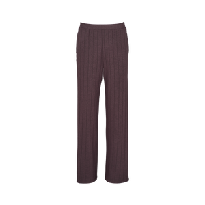 Cozy wide pants Dark Brown forfra