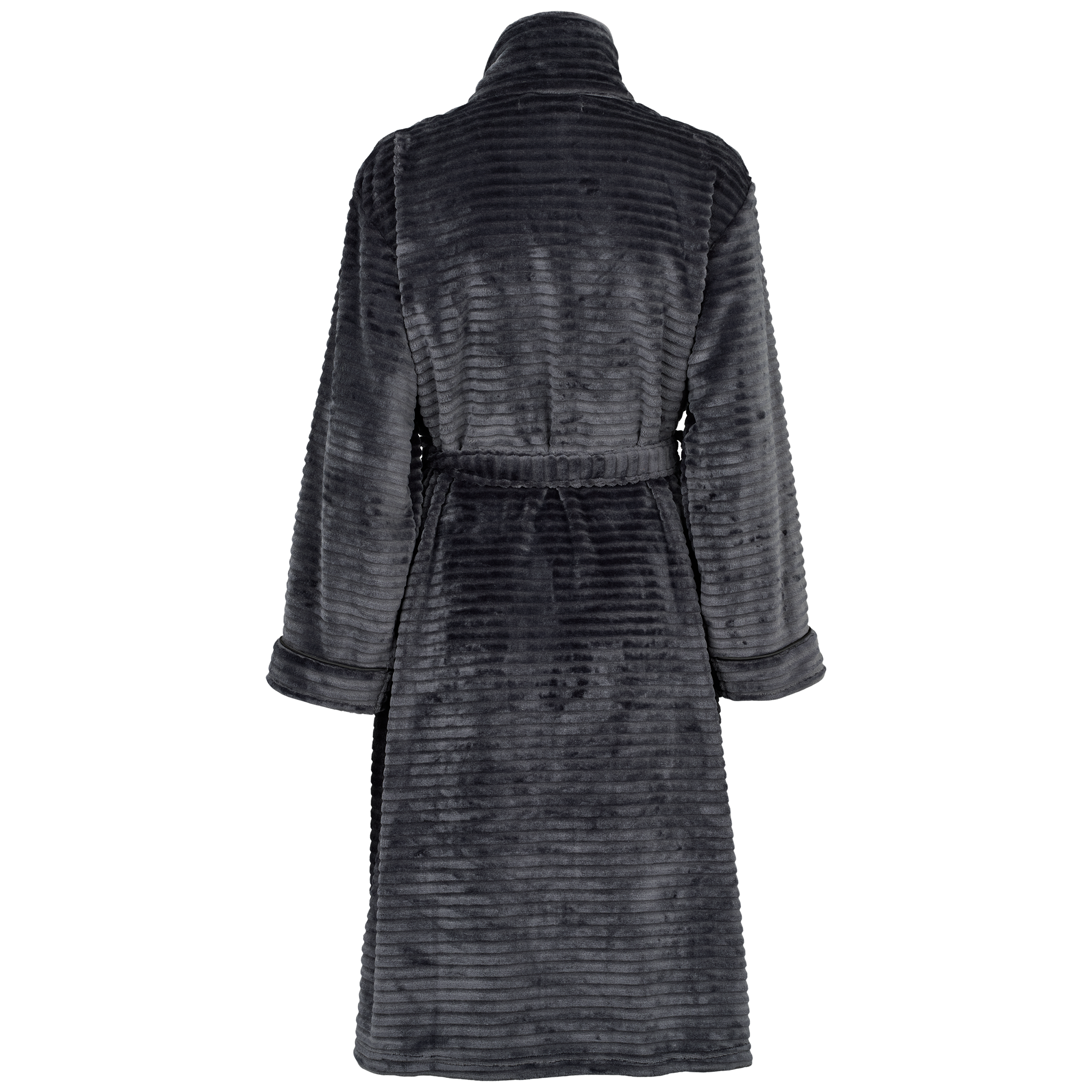 Fine fleece robe w zipper - India ink