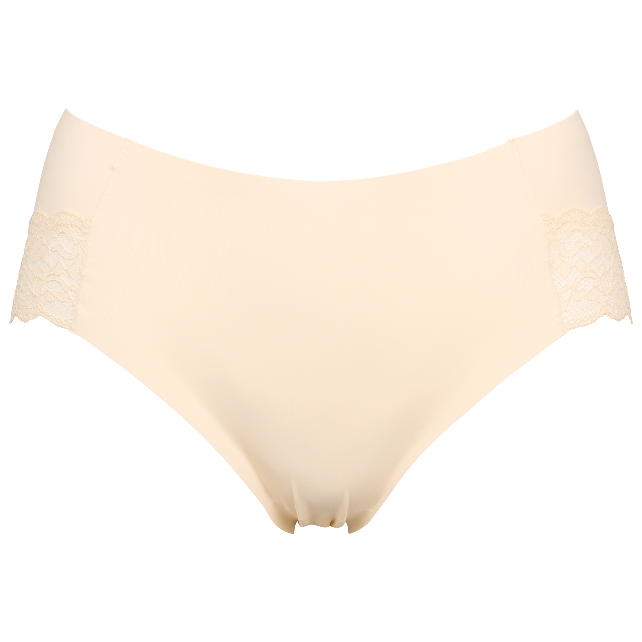 Seamless tai med lace i butter yellow