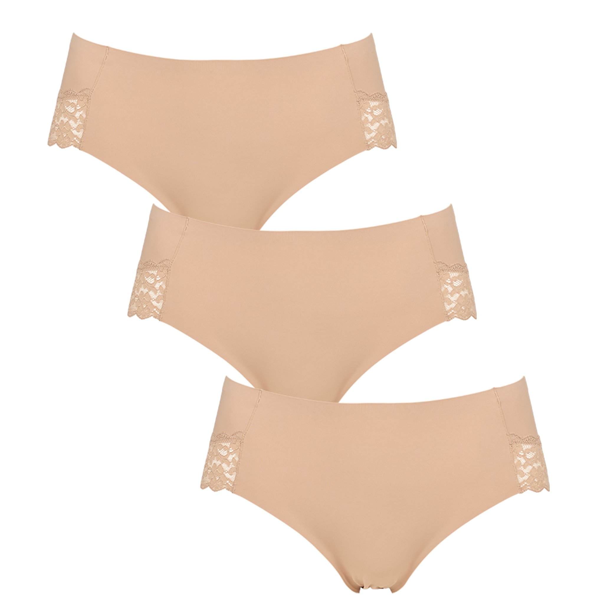 nude seamless trusse med blonde