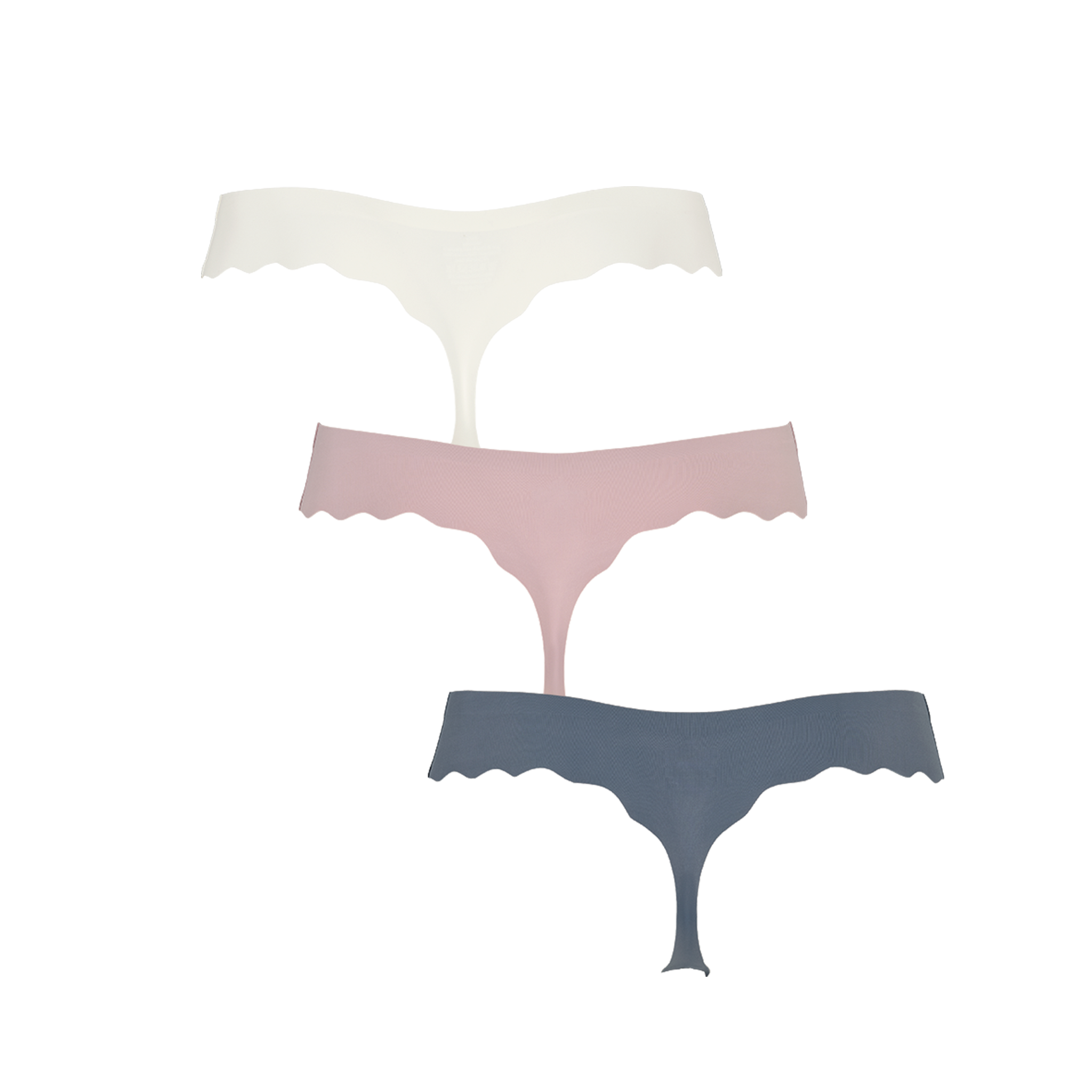 Seamless string 3-pack - Grisaille grey