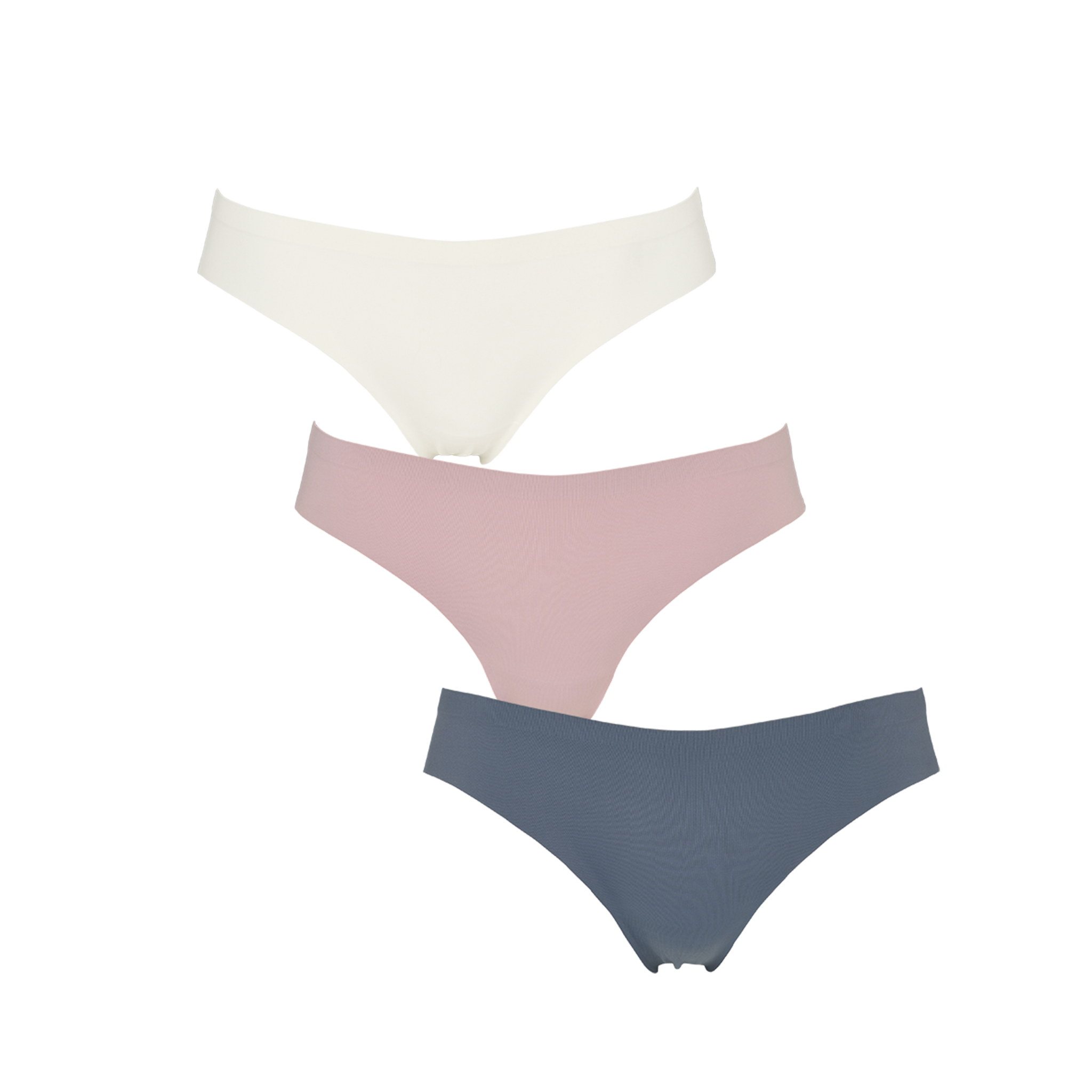 Seamless string 3-pack - Grisaille grey
