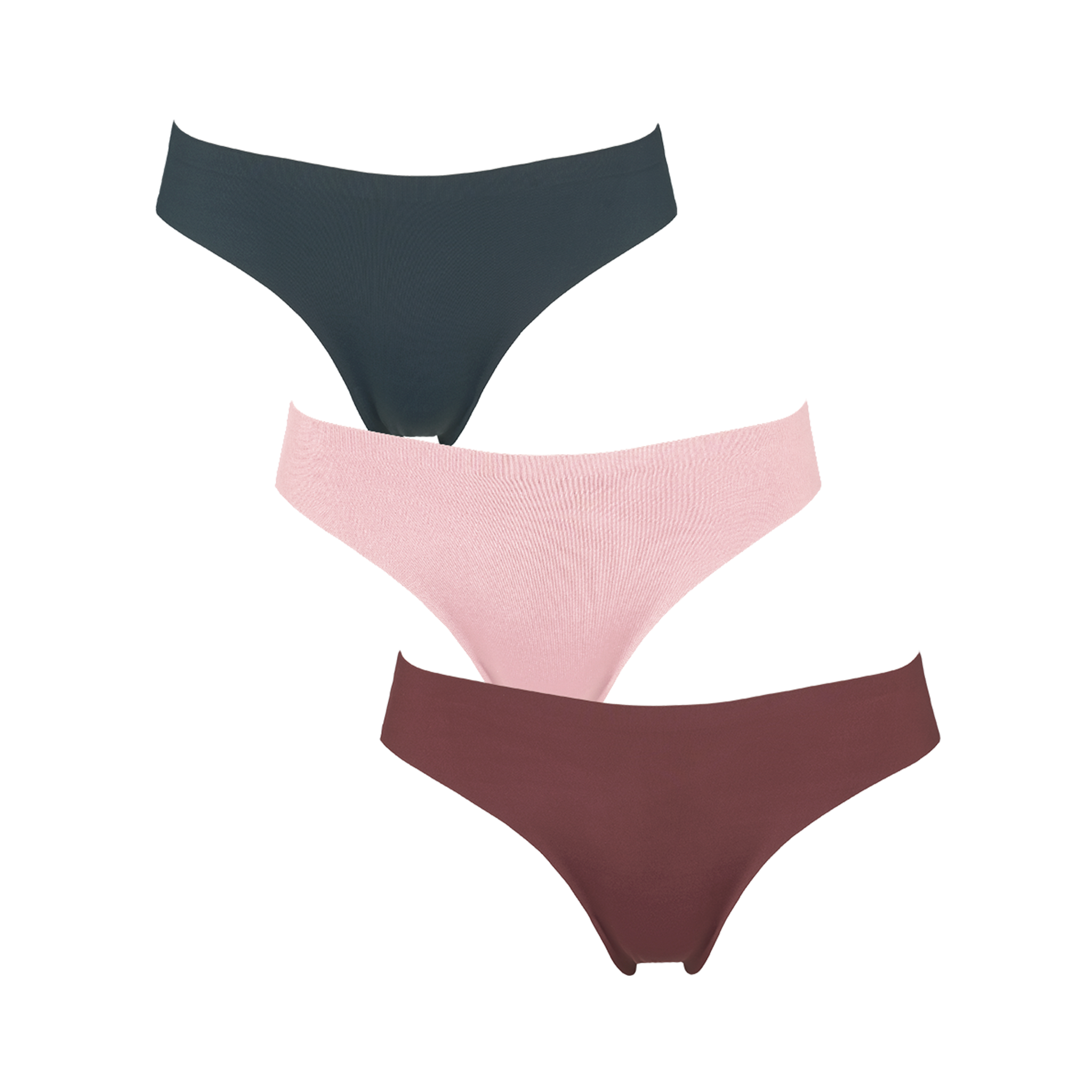 Seamless string 3-pack - Brown