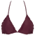 Bikini top i farven dark purple med bindebånd