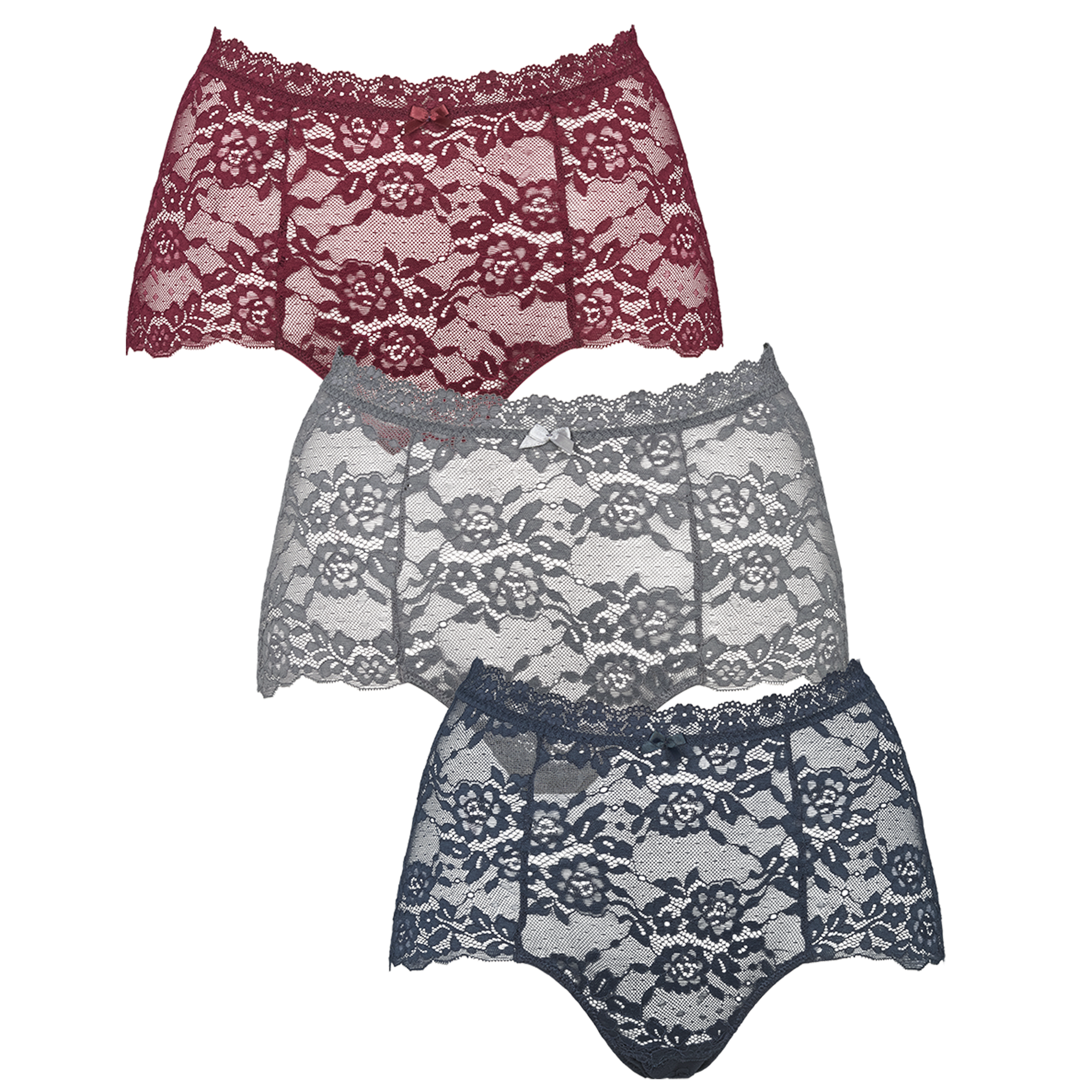 Lace maxi 3-pack - Blueberry blue
