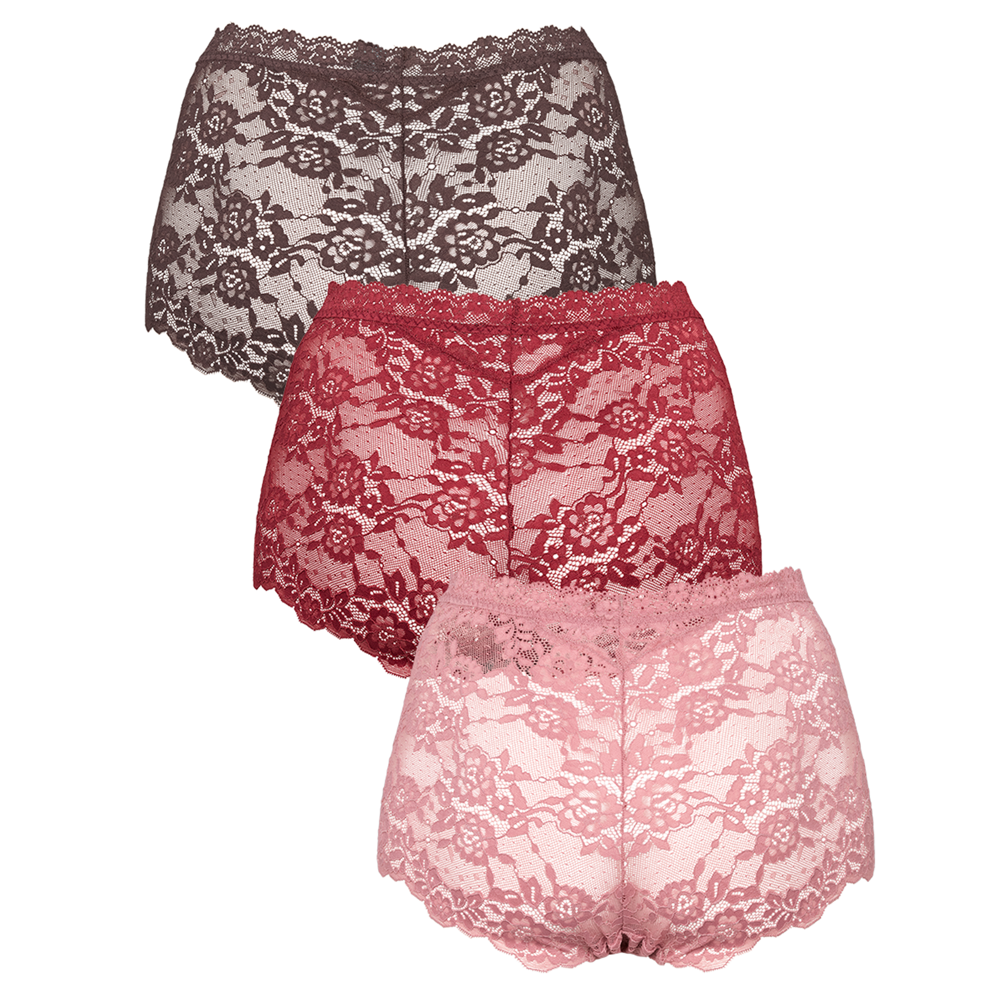 Lace maxi 3-pack - Dusty Rose