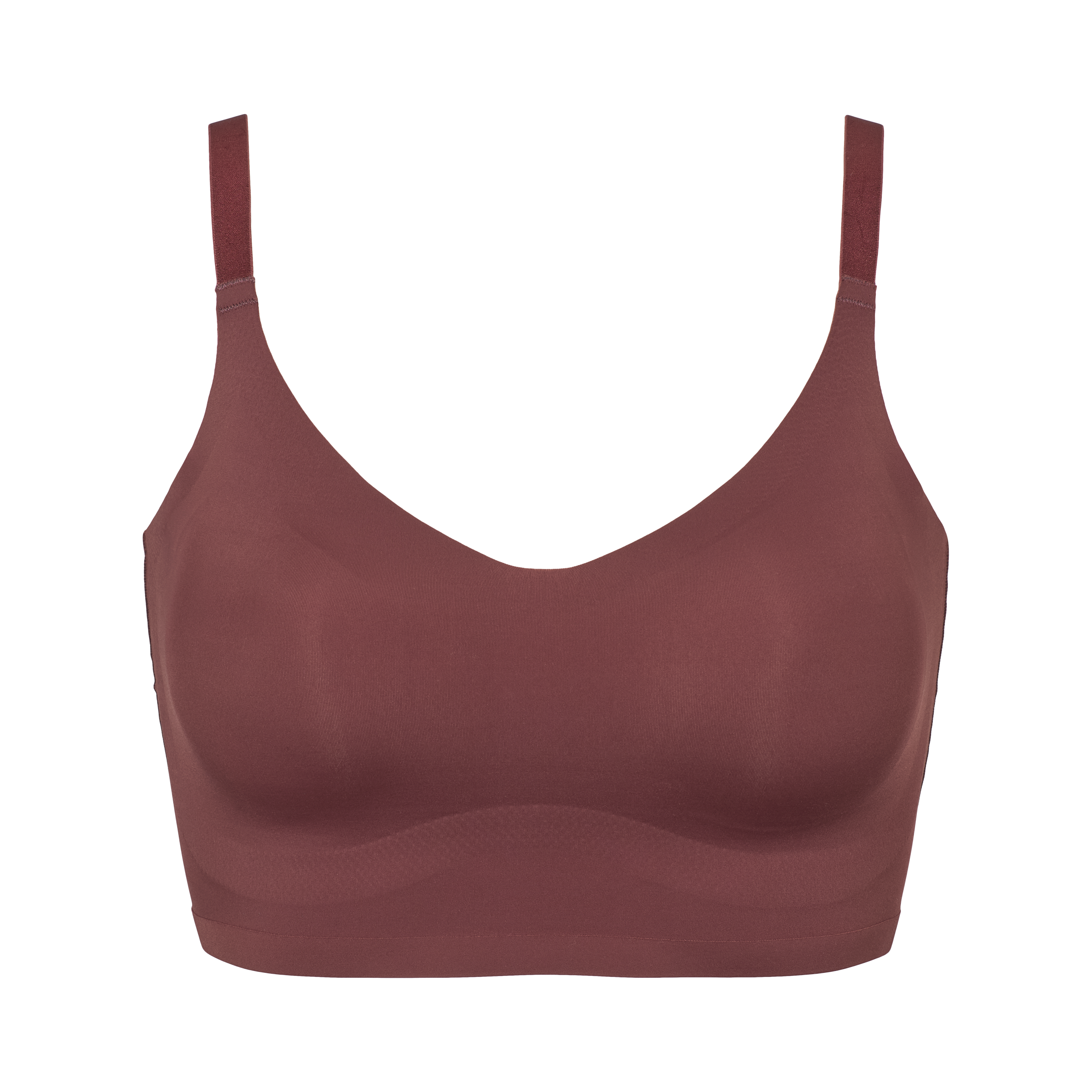 Seamless bra Brown forfra