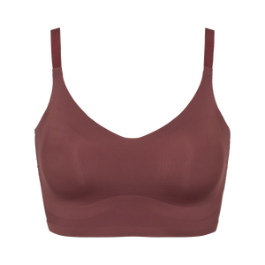 Seamless bra Brown forfra