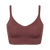 Seamless bra Brown forfra