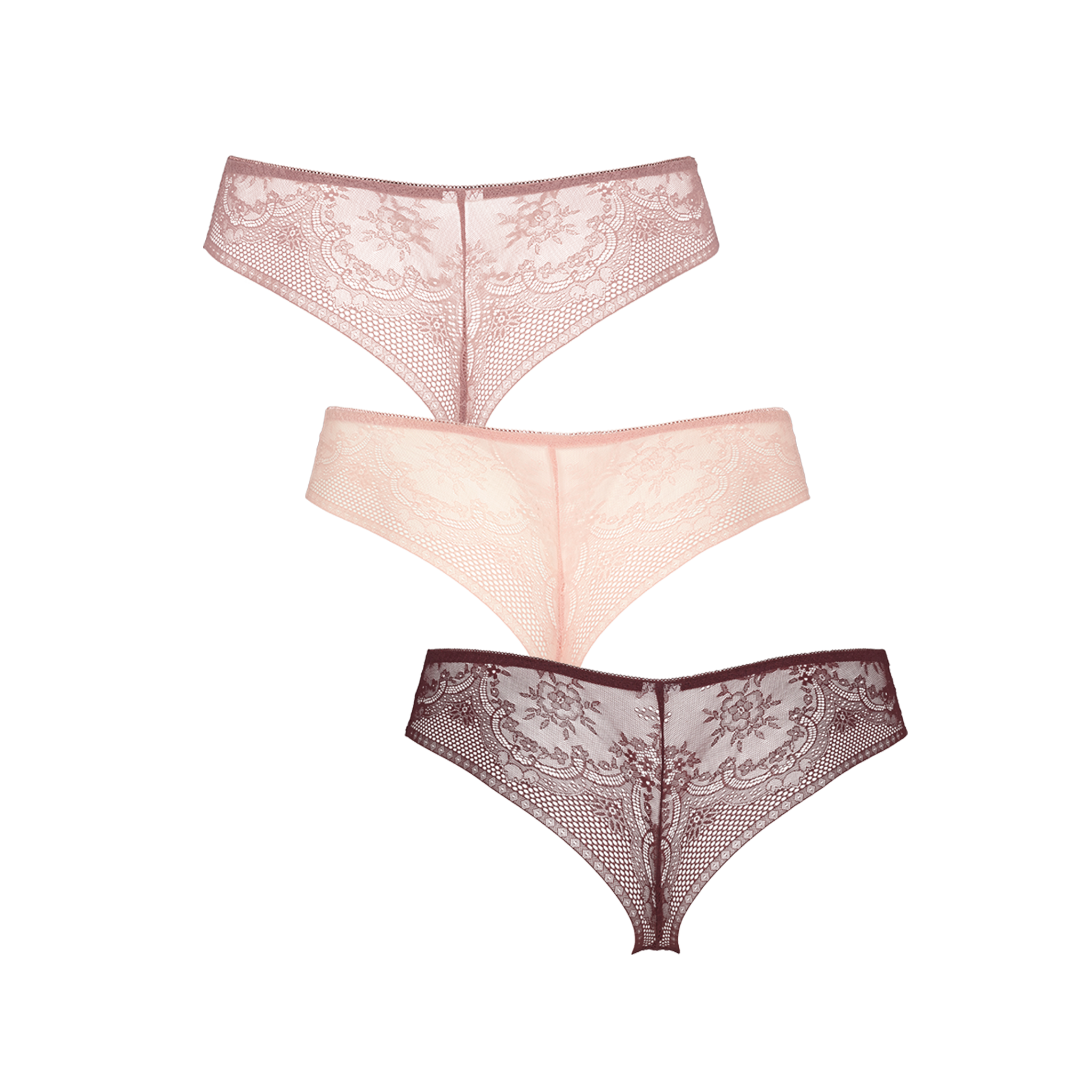 Seamless string w lace 3-pack - Autumn leaf