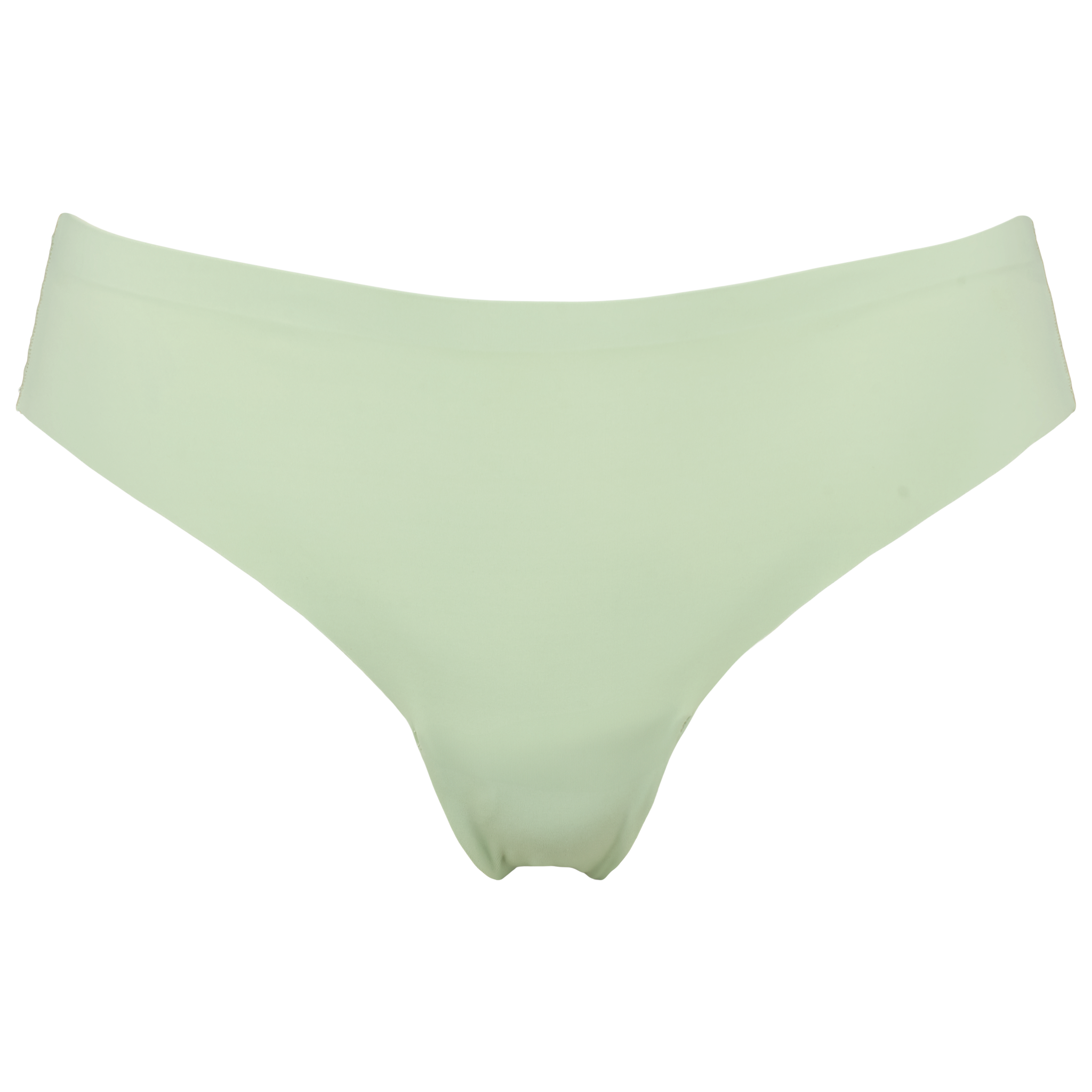 Seamless string med lace i grøn