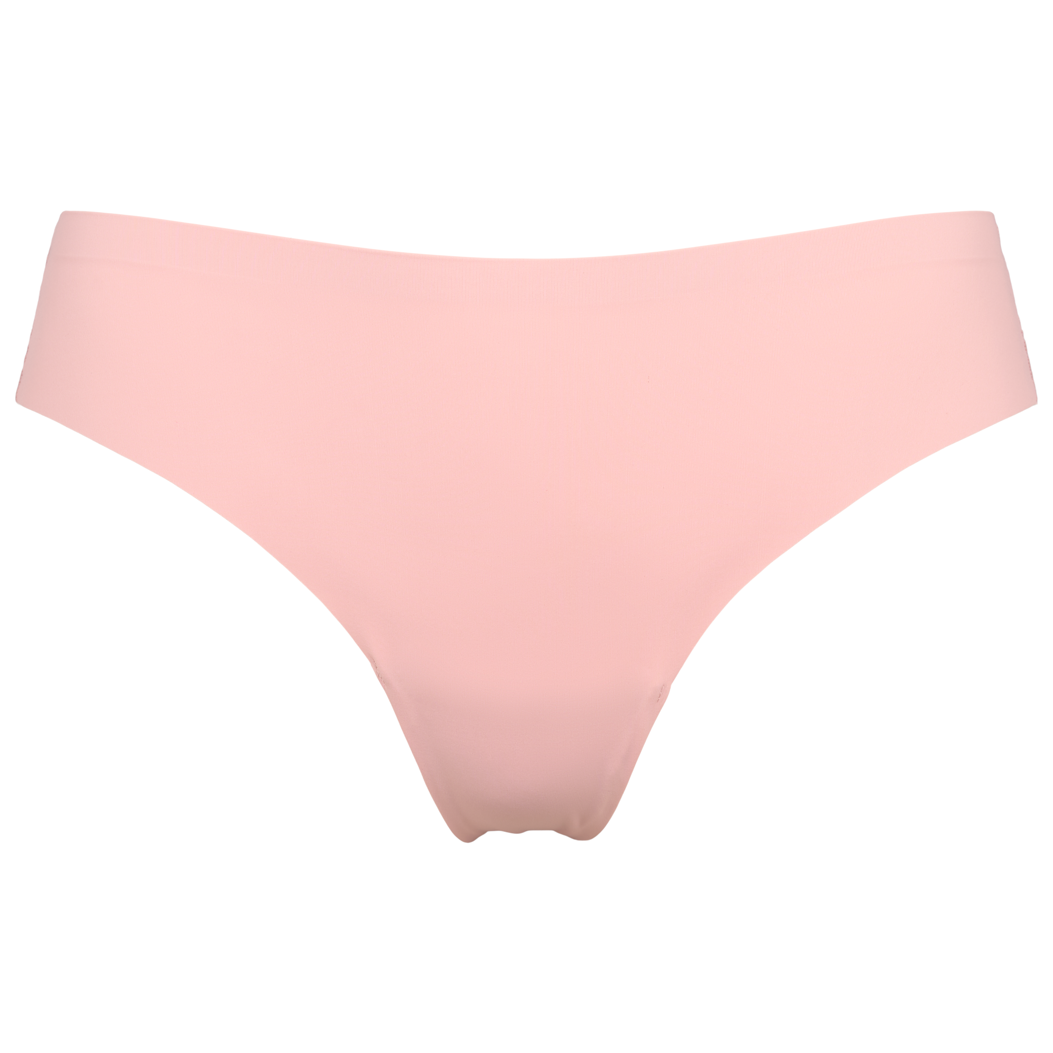 Seamless string med lace i lyserød