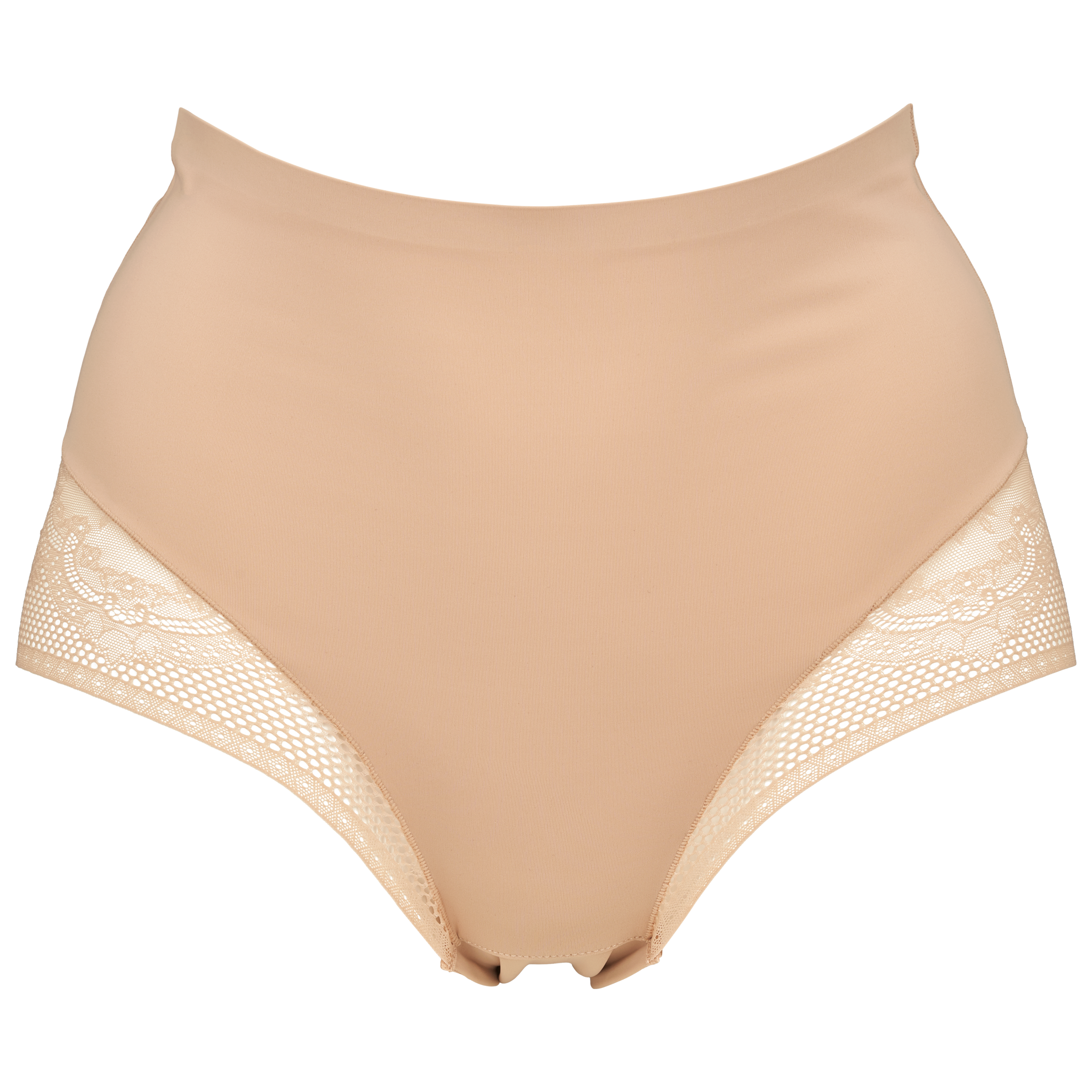 Seamless maxi trusse med lace i nude