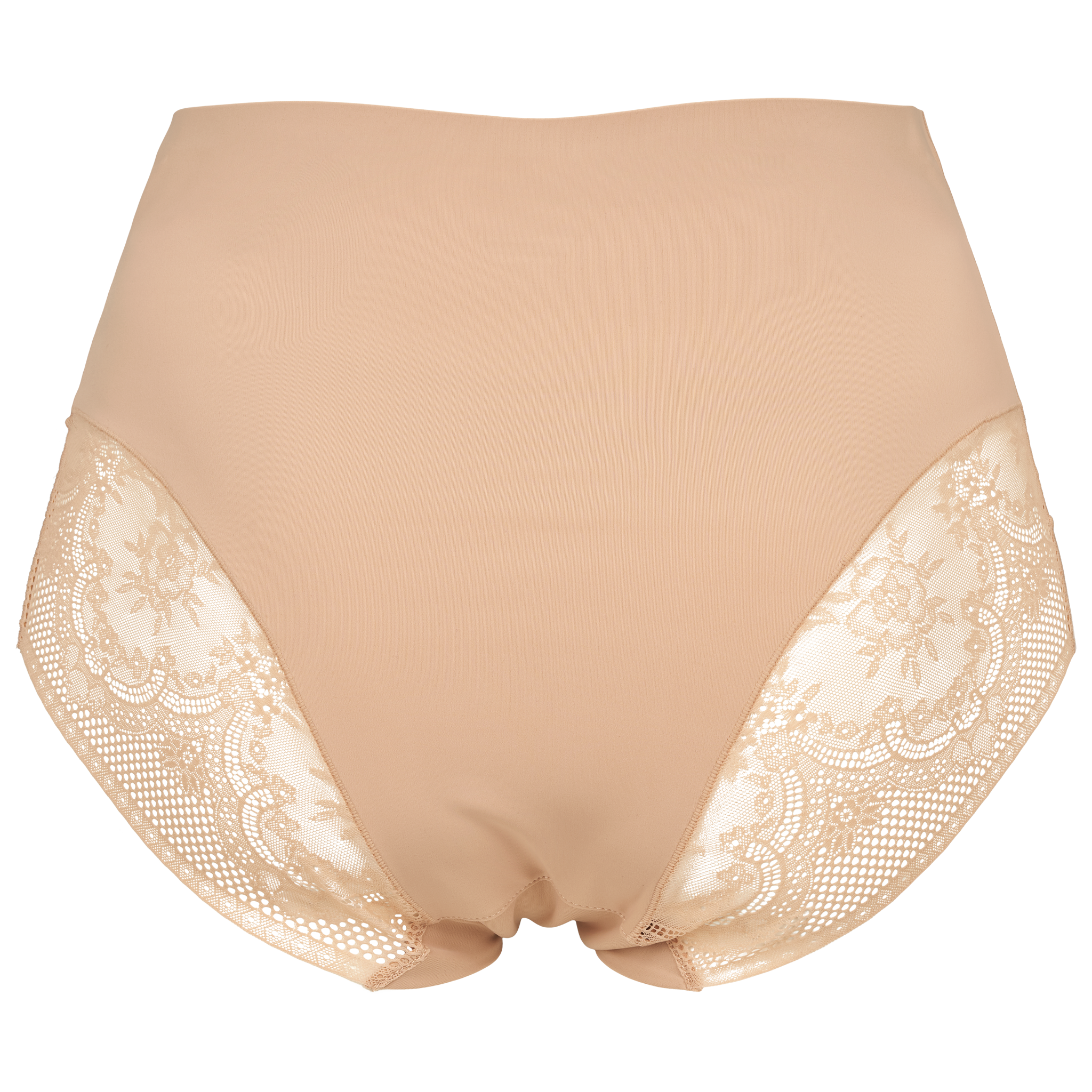 Seamless maxi trusse med lace i nude