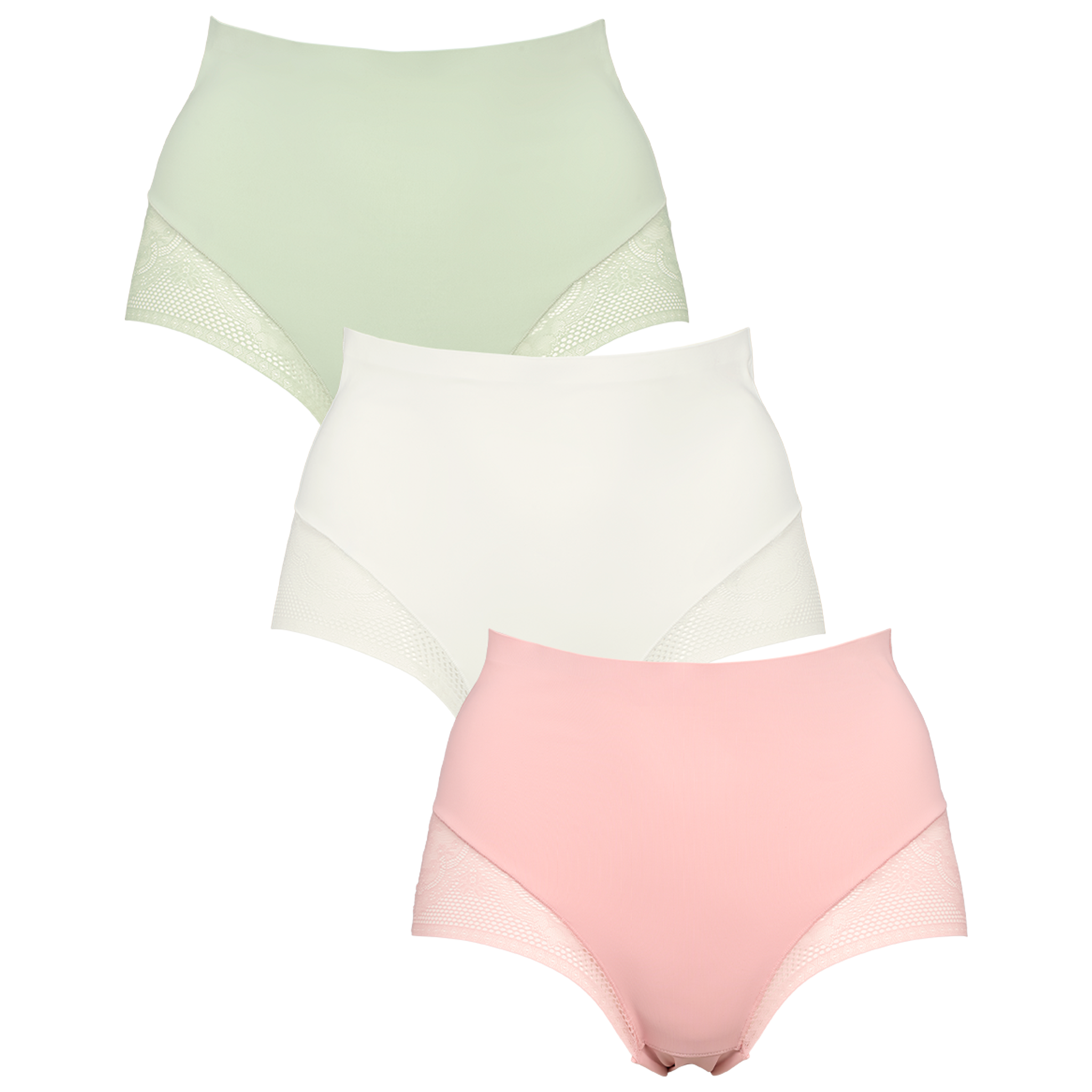 Seamless maxi w lace 3-pack - Dusty green