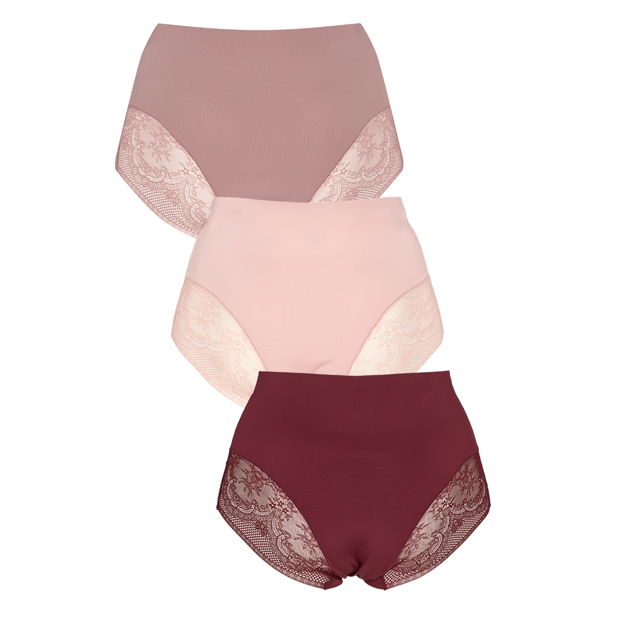Seamless maxi w lace 3-pack - Autumn leaf