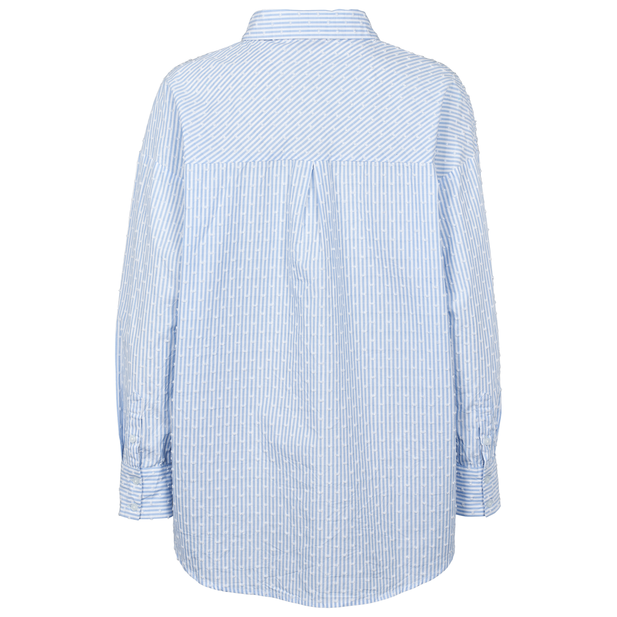 Lullie nightshirt - Blue/white stripe w. dots