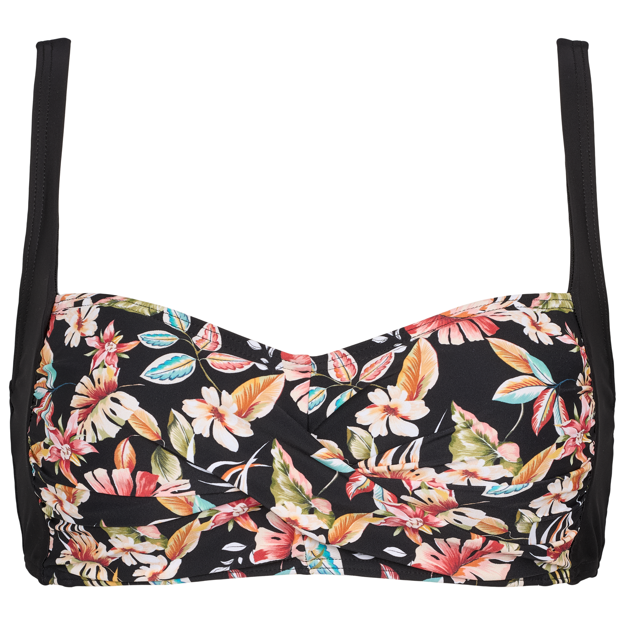 Bikini top med tropisk blomsterprint