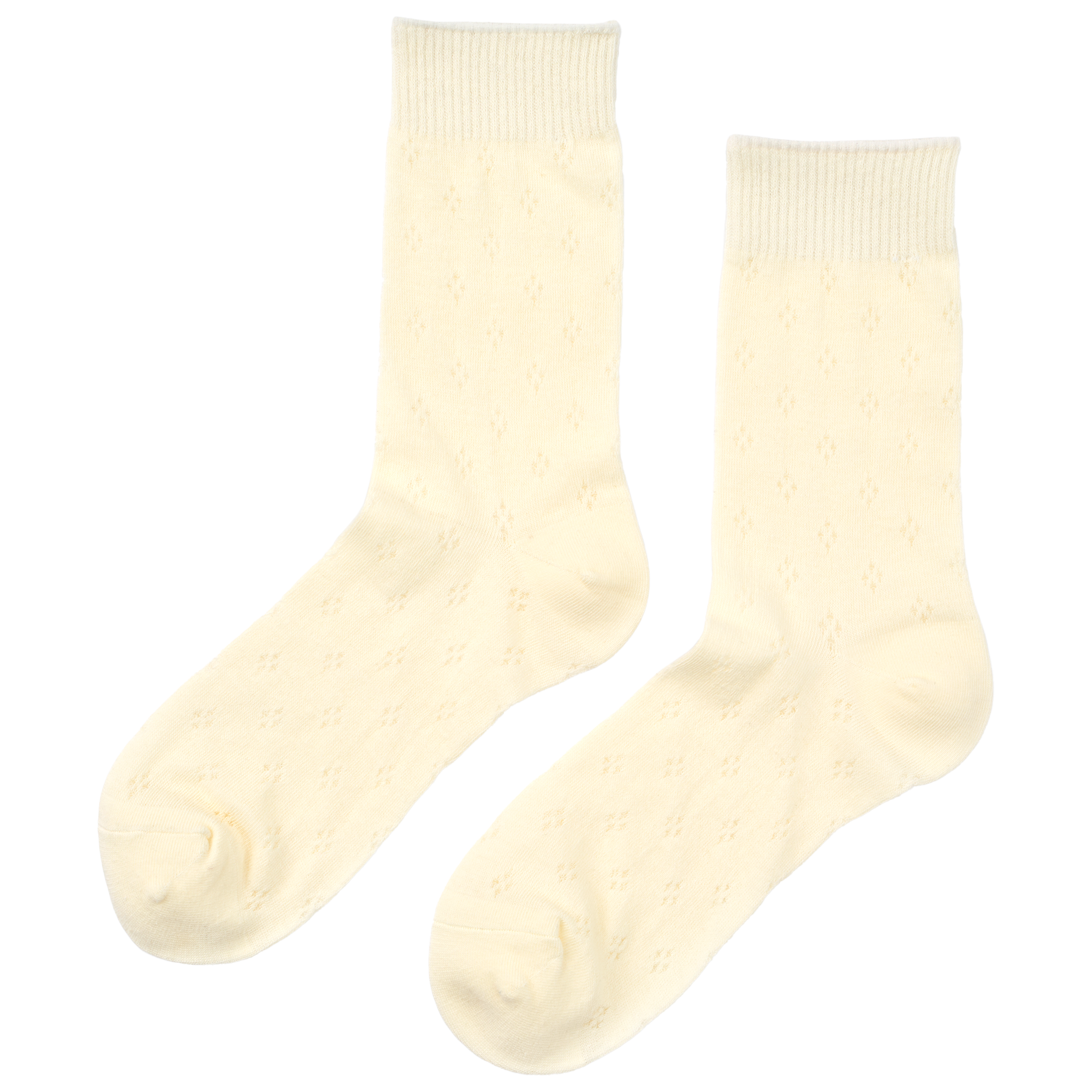 Hvide Strømper med et lille mønster