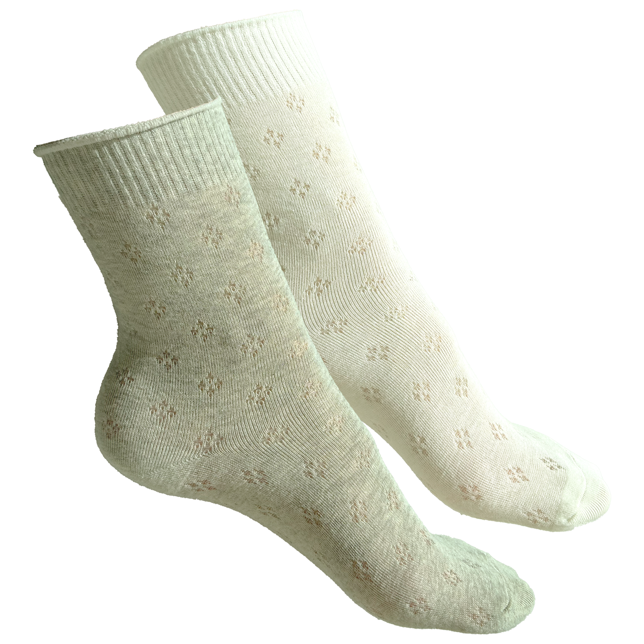 Strømper med et lille mønster