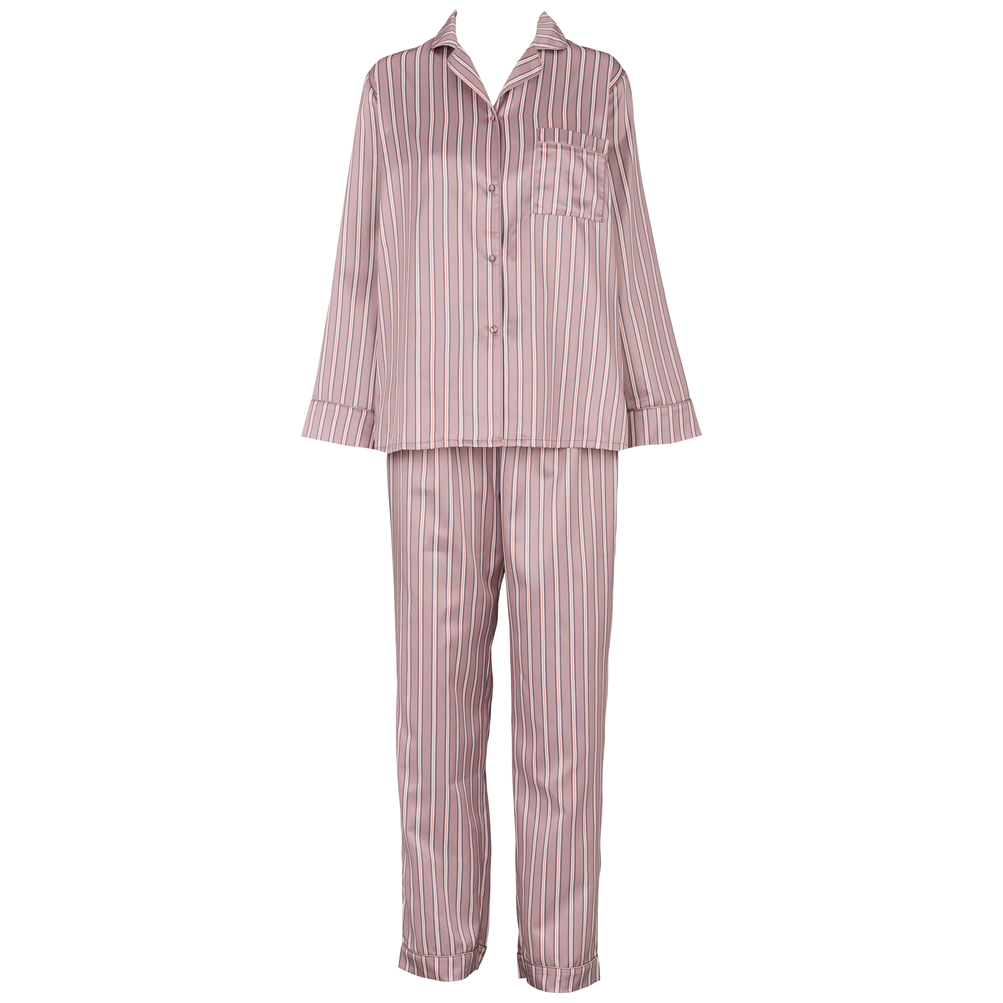 Leo sateen pyjamas AOP - Orchid dream