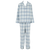 Check flannel pyjamas - Light blue