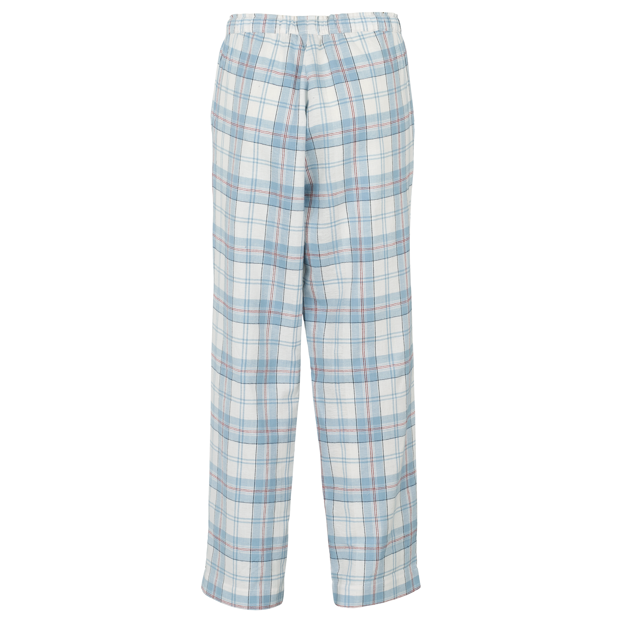 Check flannel pyjamas - Light blue